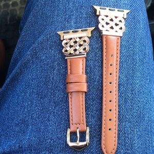 NWOT Elegant Brown Leather Watch Band